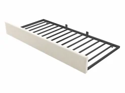Outlet Hauss Spole Cama infantil 90x200 cm con cama nido 90x190 cm, tapizado en terciopelo , sin colchón Beige