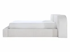 Maison Céphy Cama king size con almacenaje de 180 x 200 cm en pana color - LIRABA de