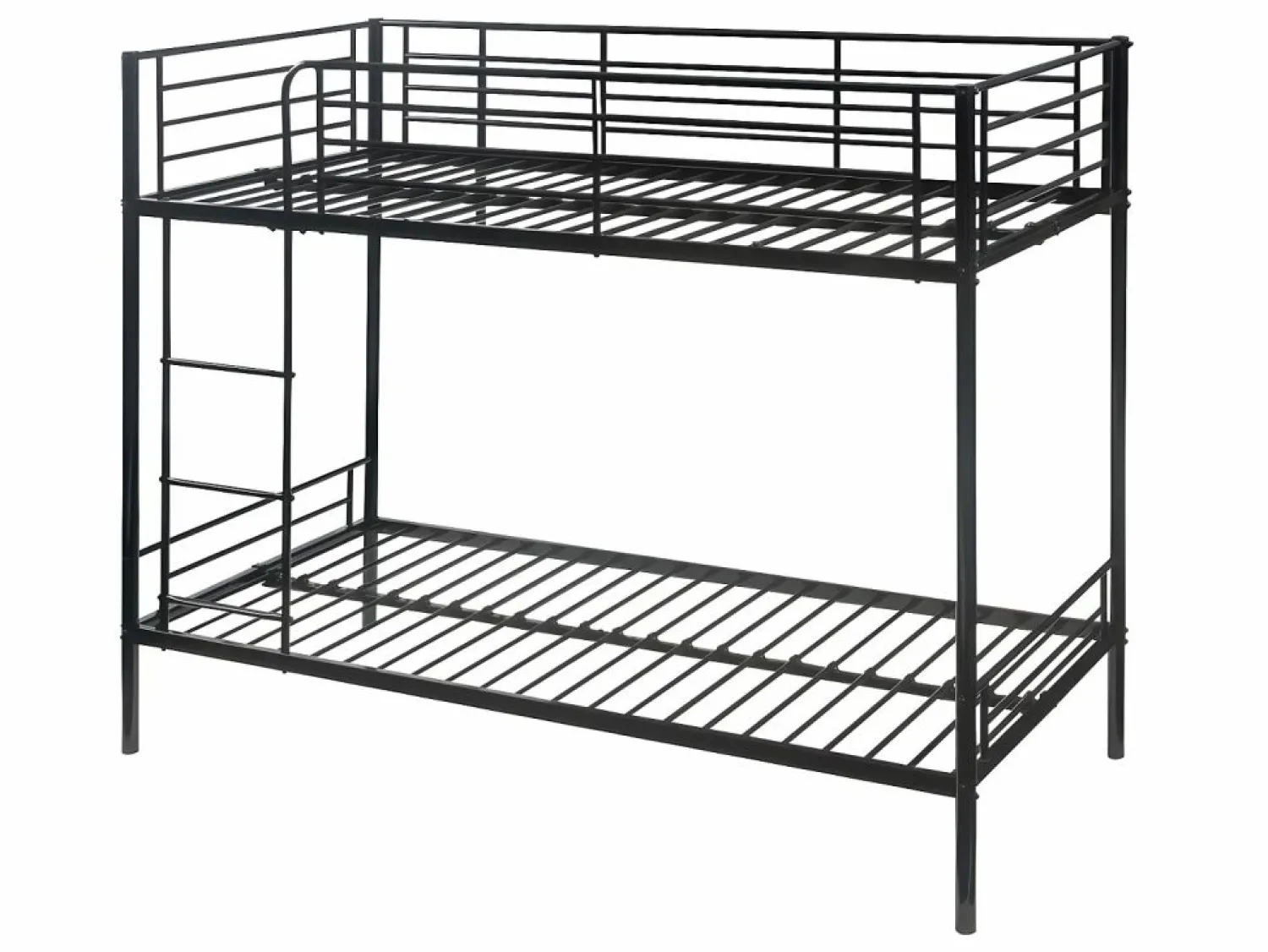 Outlet Cama litera 2 x 90 x 190 cm metal con somieres y colchón. DUOTIS II Cama Litera