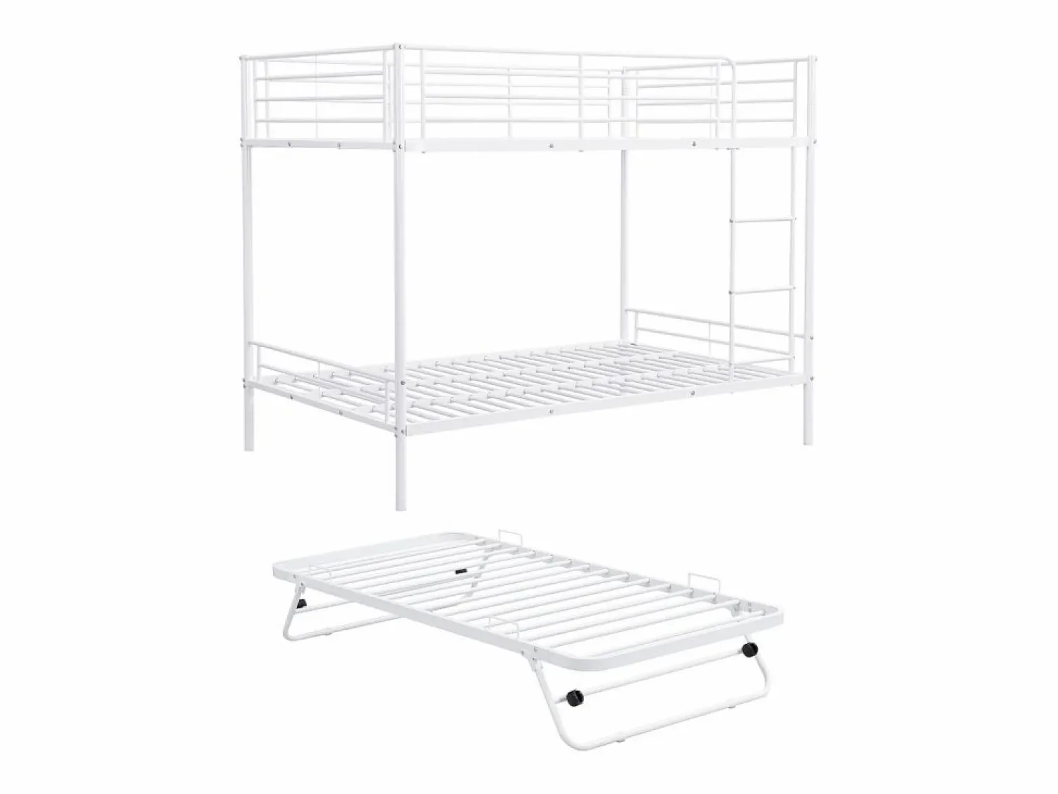 Outlet Cama literas 2 x 90 x 190 cm con somieres y cama nido - DUOTIS Cama Litera