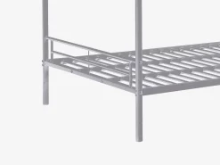New Vente-unique Cama literas 2 x 120 x 190 cm color - DUOTIS Plateado
