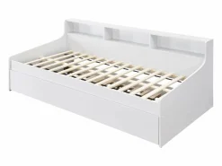 Online Vente-unique cama nido 90 x 200 cm con almacenamiento - LUNOVICA Blanco