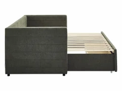 Vente-unique Cama nido 2 x 80 x 200 cm en tela texturizada + colchón - CAMITY