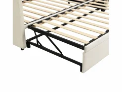 Outlet Merax Cama nido infantil 90 x 200 cm - terciopelo - estilo contemporáneo - color Beige