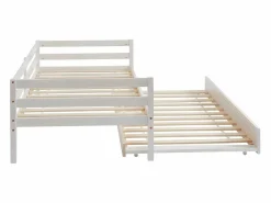 New Cama nido infantil 2 x 90 x 190 cm Pino macizo y MDF AEDAN II Cama Nido|Cama Infantil