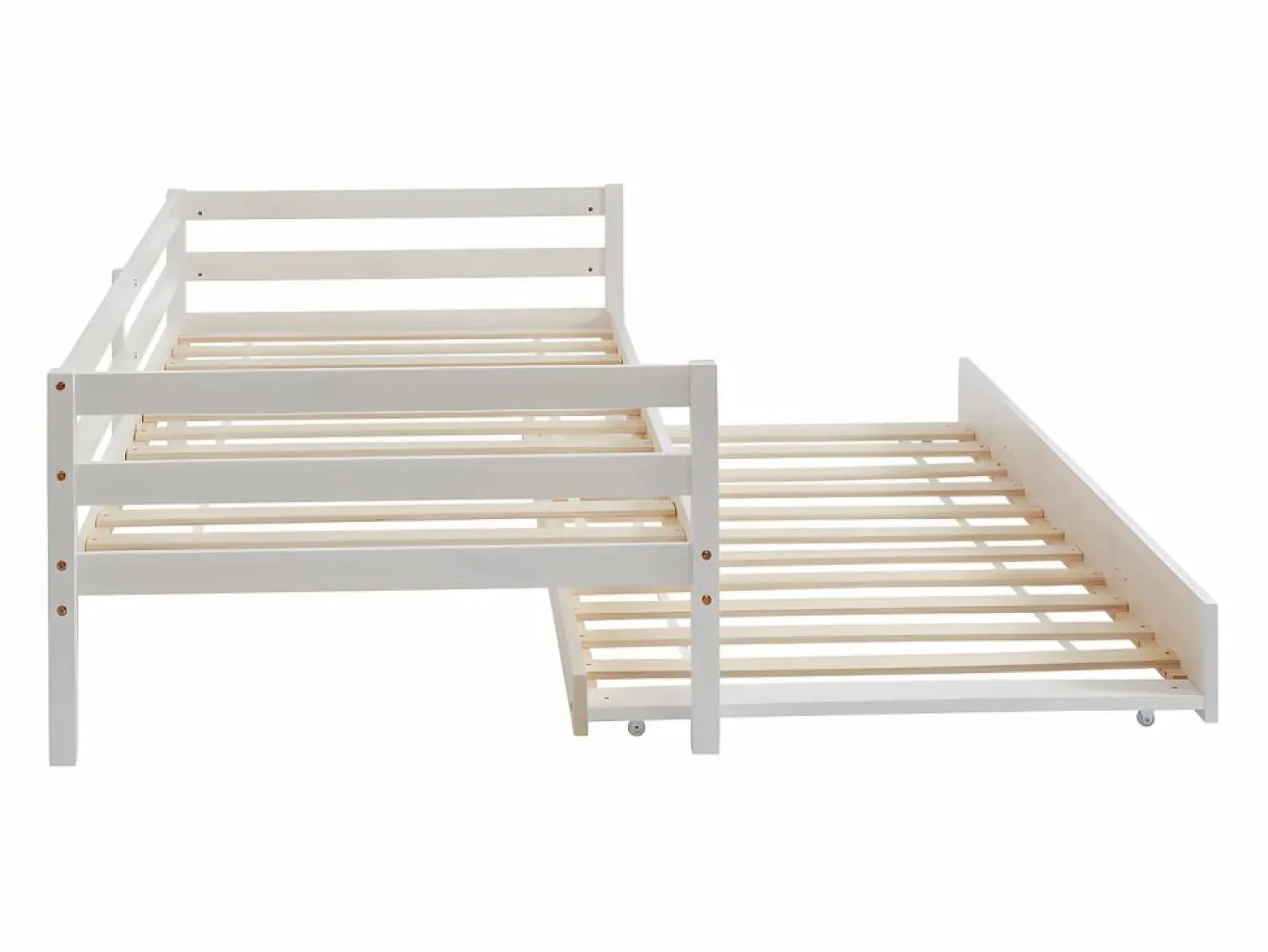 New Cama nido infantil 2 x 90 x 190 cm Pino macizo y MDF AEDAN II Cama Nido|Cama Infantil