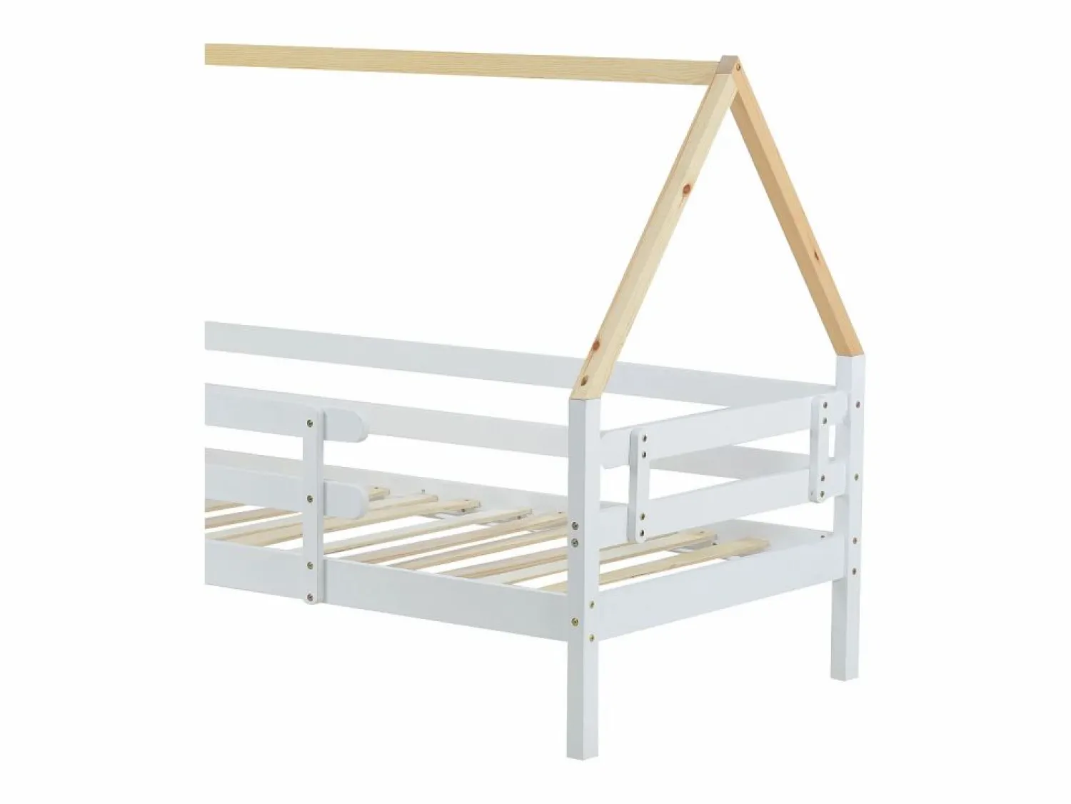 Hauss Spole Cama nido infantil de 90x200 cm con cama nido de 90x190 cm en madera blanca