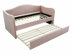 Vente-unique Cama nido MATHILDE 2 x 90 x 190 cm terciopelo