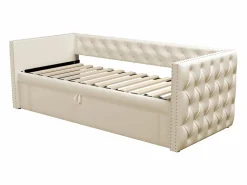 Online Cama nido tapizada en terciopelo - 90/180x200 cm - con somier de láminas - Cama Nido