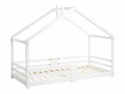 Clearance Cama nido 90x200 cm - Cama infantil con somier - protección anticaídas - Cama Montessori