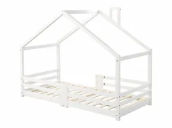 Clearance Cama nido 90x200 cm - Cama infantil con somier - protección anticaídas - Cama Montessori