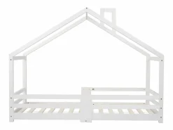 Clearance Cama nido 90x200 cm - Cama infantil con somier - protección anticaídas - Cama Montessori