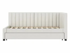 Hot Cama nido 90x200 cm - Sofá cama con respaldo acolchado y somier de láminas - terciopelo Cama Diván|Cama Nido