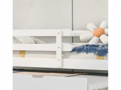 ModernLuxe Cama nido 90x200cm con somier - cama cabina de madera maciza -