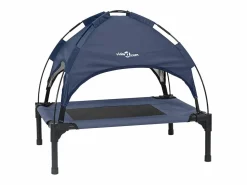 Clicnbuy Cama para perro Azul marino m Acero