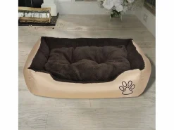Online Clicnbuy Cama para perro con cojín acolchado talla L Marru00f3n