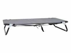Clicnbuy Cama para perro 90 x 55 x 18 cm Tela Oxford y Acero Gris claro