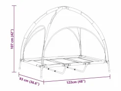 Clearance Cama para perro Gris plata xl Acero Cama De Animales De Compañía