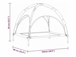 Clicnbuy Cama para perro xl Acero