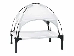 New Clicnbuy Cama para perro m Acero Plateado