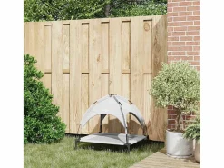 New Clicnbuy Cama para perro m Acero Plateado