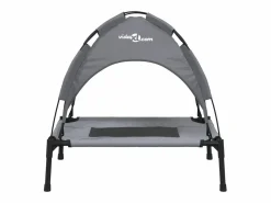 Online Clicnbuy Cama para perros con dosel antracita tela oxford y acero Gris antracita