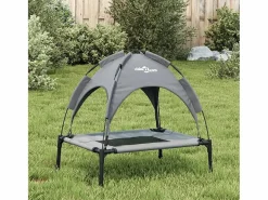 Online Clicnbuy Cama para perros con dosel antracita tela oxford y acero Gris antracita