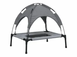 Online Clicnbuy Cama para perros con dosel antracita tela oxford y acero Gris antracita