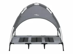 New Clicnbuy Cama para perros con dosel antracita tela oxford y acero Gris antracita