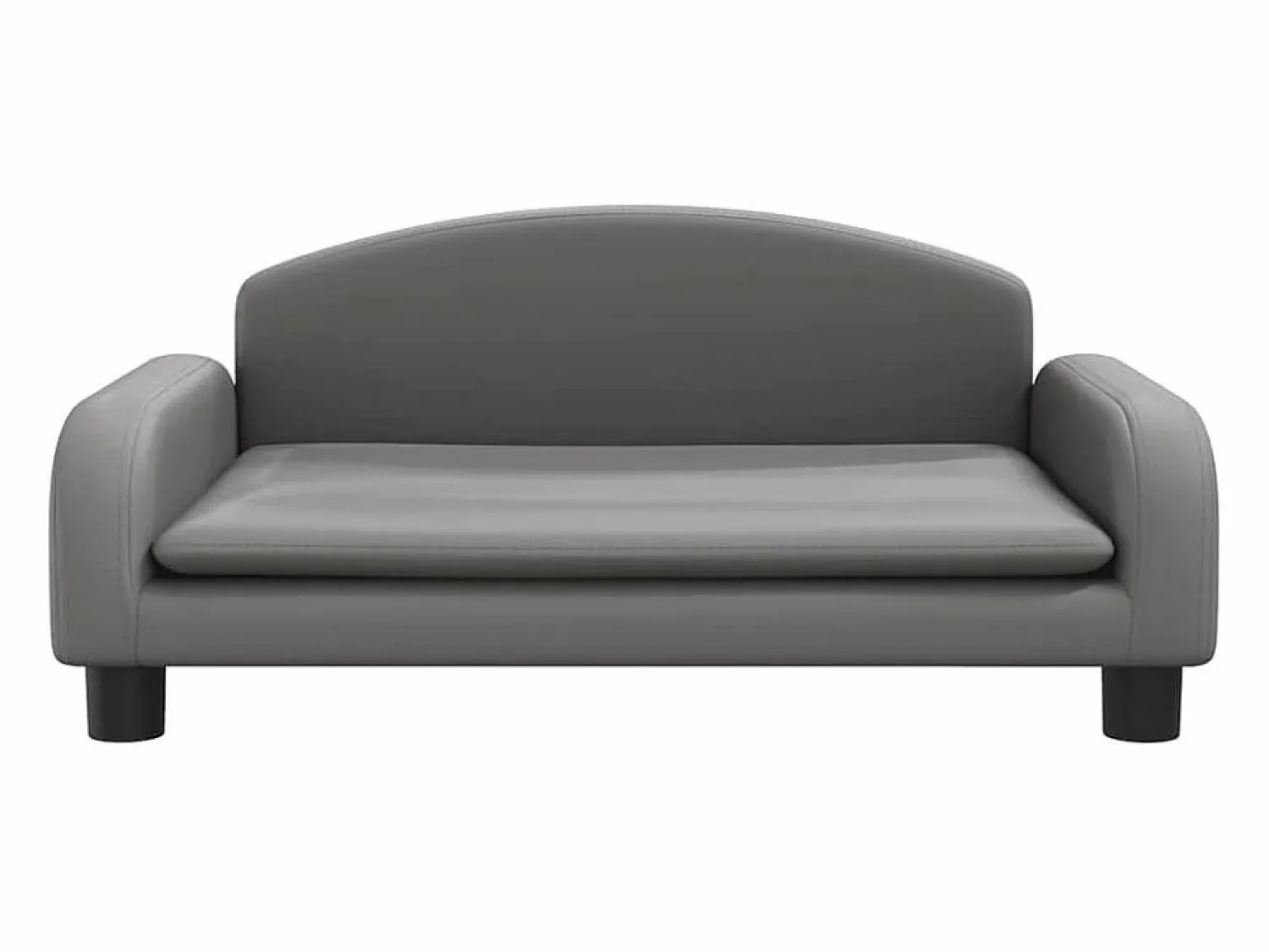 Online Clicnbuy Cama para perros de cuero sintético 70x45x30 cm Gris