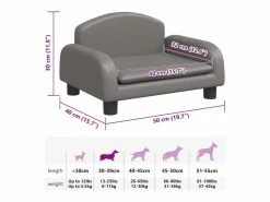 Online Cama para perros de cuero sintético 50x40x30 cm Cama De Animales De Compañía