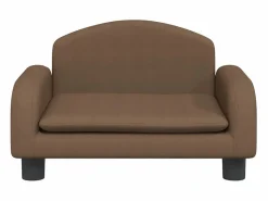 Clicnbuy Cama para perros de tela marrón 50x40x30 cm Marru00f3n