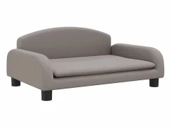 Clearance Cama para perros de tela gris taupé 70x45x30 cm Cama De Animales De Compañía