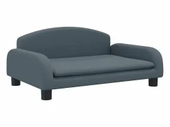 Clicnbuy Cama para perros de tela oscuro 70x45x30 cm