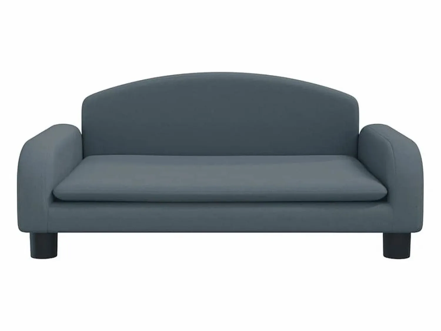 Clicnbuy Cama para perros de tela oscuro 70x45x30 cm