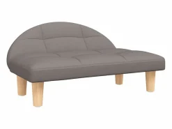 Clicnbuy Cama para perros de tela gris taupe 70x52x30 cm