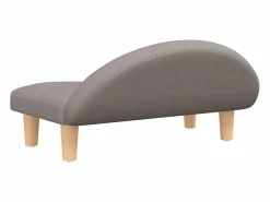 Clicnbuy Cama para perros de tela gris taupe 70x52x30 cm