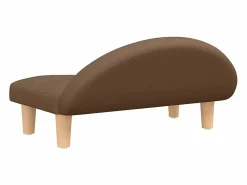 New Clicnbuy Cama para perros de tela marrón 70x52x30 cm Marru00f3n