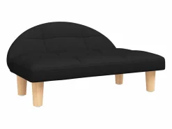 Clearance Clicnbuy Cama para perros de tela negra 70x52x30 cm Negro