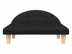 Clearance Clicnbuy Cama para perros de tela negra 70x52x30 cm Negro