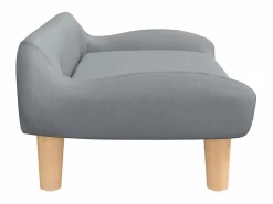 Clicnbuy Cama para perros de tela claro 70x40x24 cm