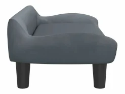 Online Clicnbuy Cama para perros de terciopelo oscuro 70x40x24 cm Gris