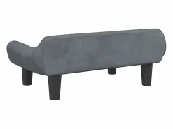 Online Clicnbuy Cama para perros de terciopelo oscuro 70x40x24 cm Gris