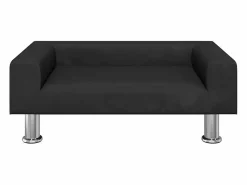 Discount Clicnbuy Cama para perros de terciopelo negra 70x45x26,5 cm Negro