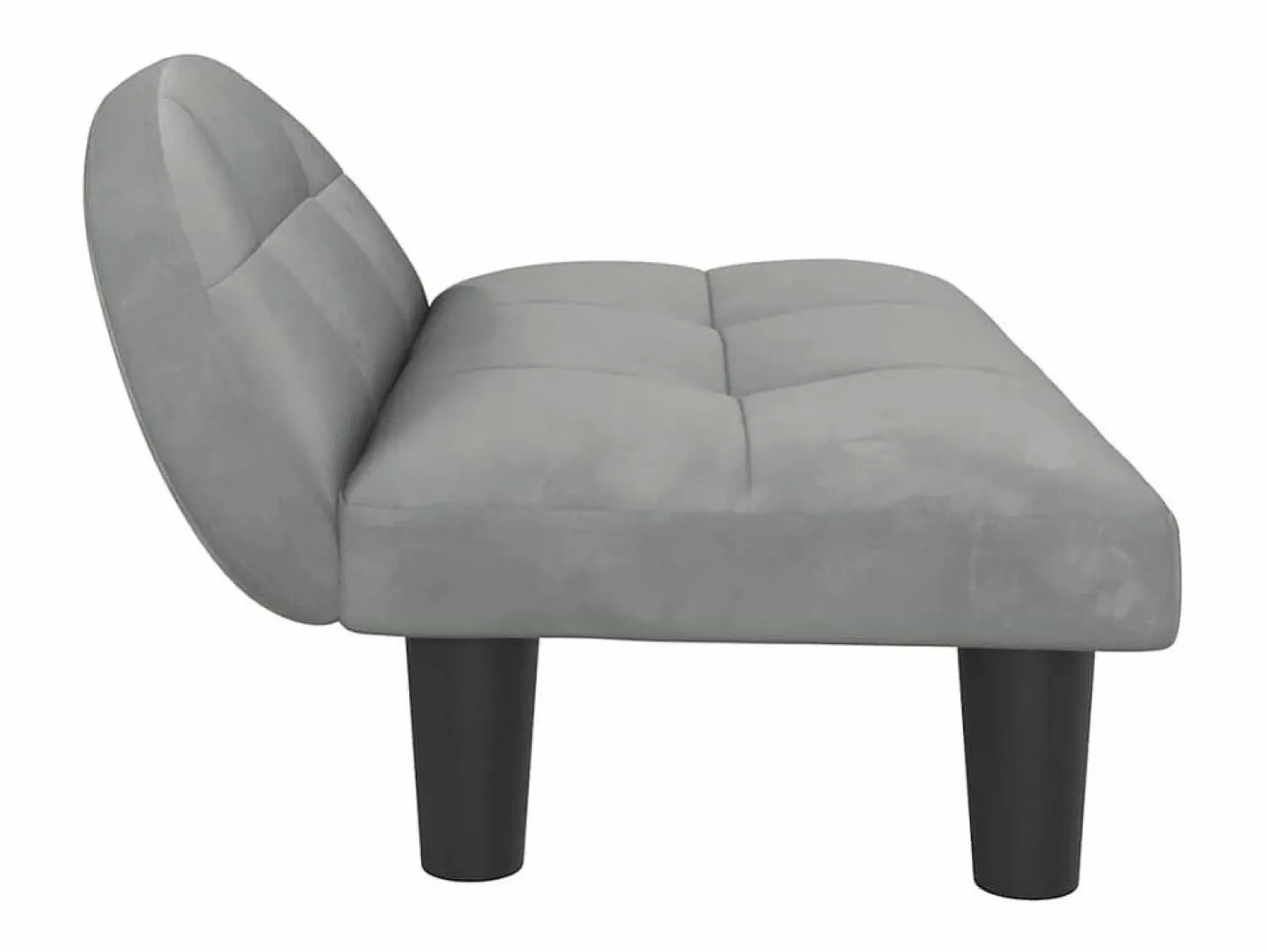 New Clicnbuy Cama para perros de terciopelo claro 70x52x30 cm Gris