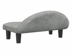 New Clicnbuy Cama para perros de terciopelo claro 70x52x30 cm Gris