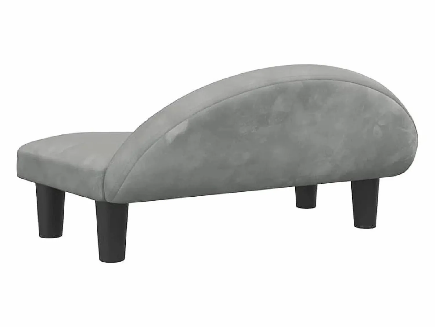 New Clicnbuy Cama para perros de terciopelo claro 70x52x30 cm Gris