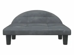 Clicnbuy Cama para perros de terciopelo oscuro 70x52x30 cm