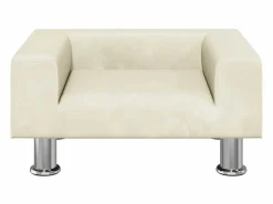 Online Clicnbuy Cama para perros de terciopelo 50x40x26,5 cm Crema