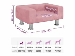 Discount Cama para perros de terciopelo 50x40x26,5 cm Cama De Animales De Compañía